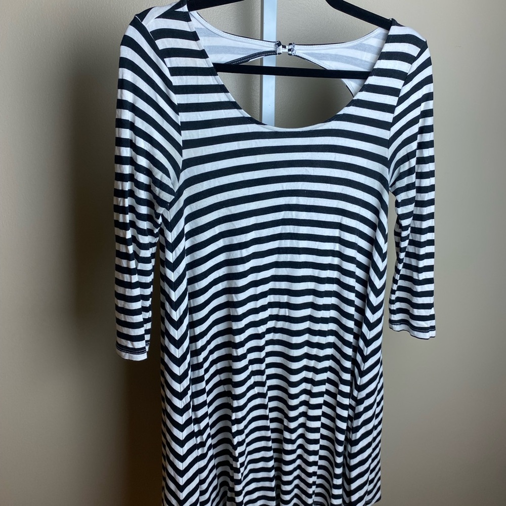 American Eagle Outfitters black and white striped dress, size S